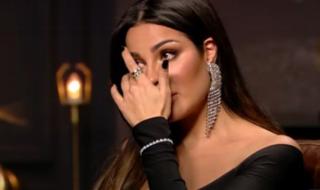 نادين نجيم تبكي على الهواء بسبب طلاقها (فيديو)