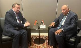 شكرى يبحث مع وزير خارجية بيلاروسيا فتح السوق البيلاروسى أمام السلع المصرية