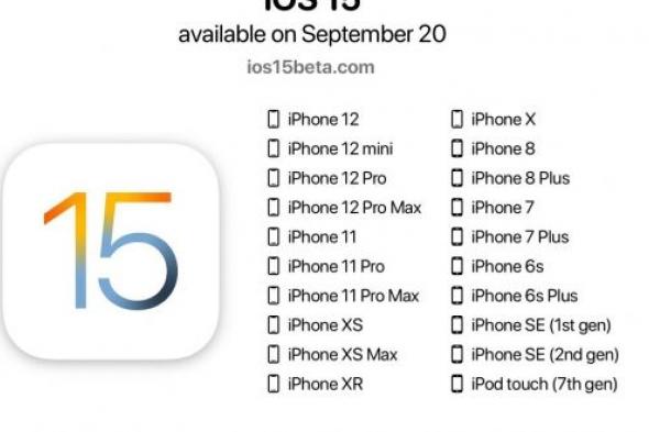 إطلاق نظام الآيفون الجديد iOS15