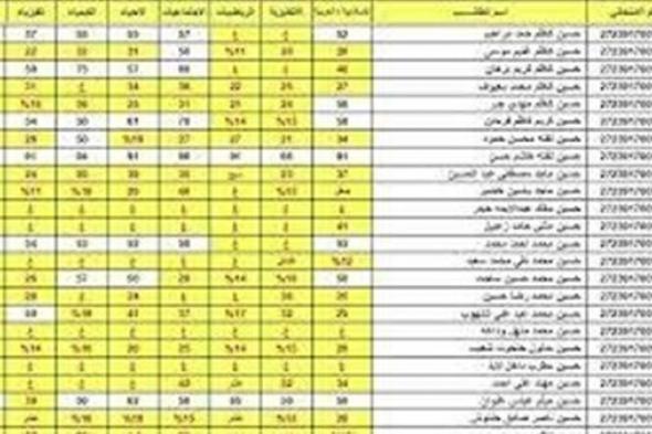 ظهرت الأن..نتيجة السادس الاعدادي في العراق 2024 صلاح الدين برقم الجلوس