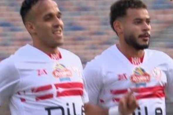 ناصر منسي يحرز هدف التقدم للزمالك أمام الجونة فى الدقيقة 7