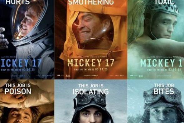 9 ملصقات دعائية جديدة لفيلم MICKEY 17الإثنين 27/يناير/2025 - 04:00 م
روبرت باتينسون ، كشف المخرج ...